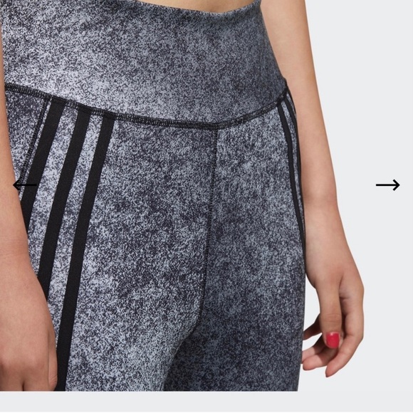 ADIDAS FB 78 TIG Women's  3 Stripes Activewear Cropped Leggings Size M - Picture 6 of 9